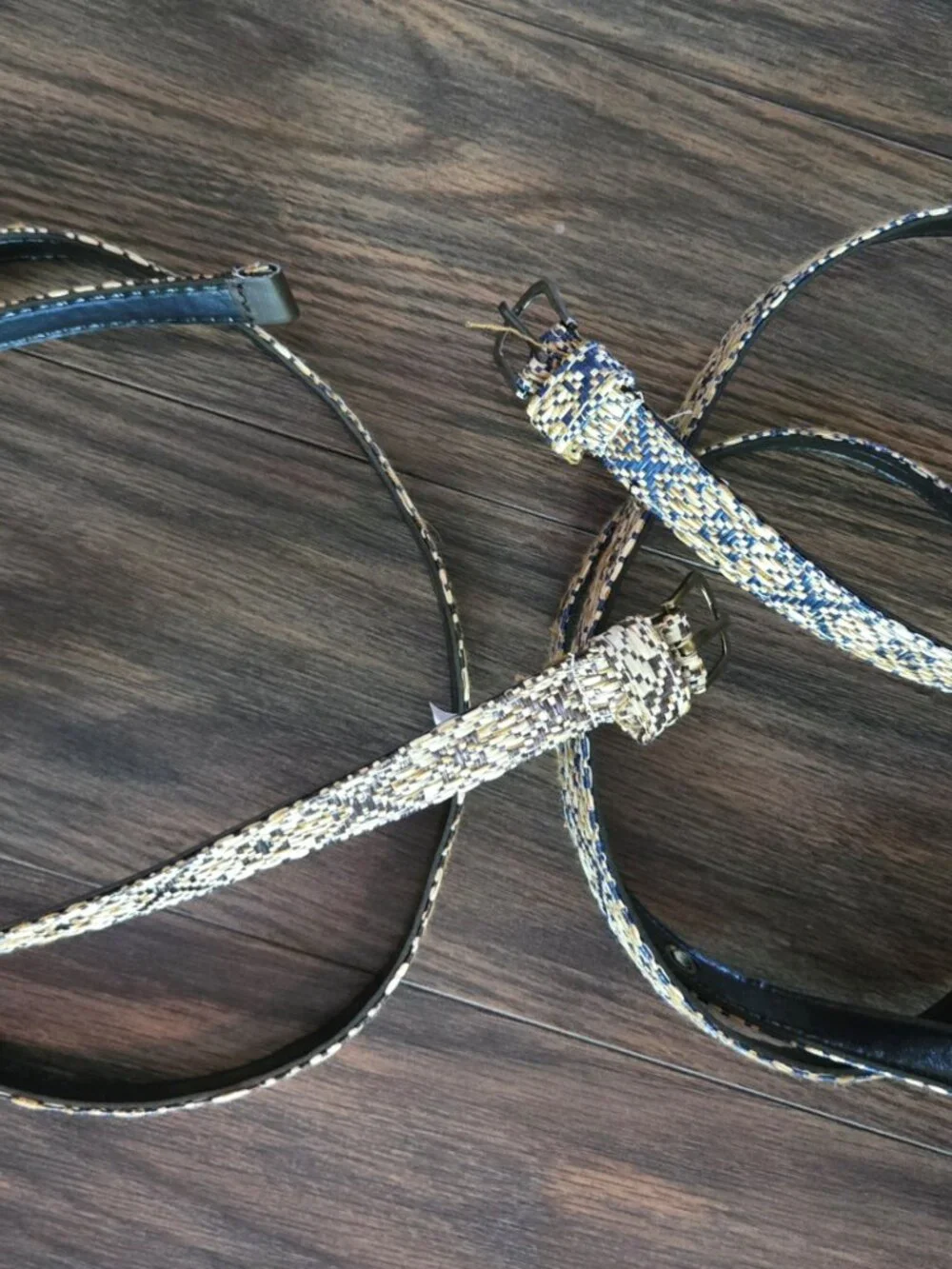 Pair of Woven Belts w/ Adjustable Buckle NWOT/SIZE 16